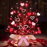TurnMeOn arbol de mesa para San Valentín con 20 LEDs ilumina cenas románticas en casa