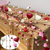 TURNMEON guirnalda de San Valentín completa para decorar sala y mesa con corazones