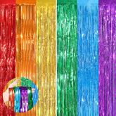 Cortina de franja arcoíris de aluminio de UWPVOWSR, ideal para entrada festiva