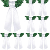 VitalCozy cinta para corona de puerta blanca, ideal para personalizar con bordado.