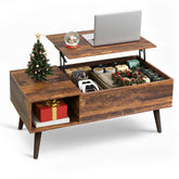 Mesa WLIVE centro salon elevable con almacenamiento para revistas y portátil