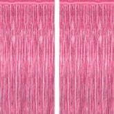 ZATAYE fondo rosado de tiras metalicas para fotos y celebraciones romanticas.