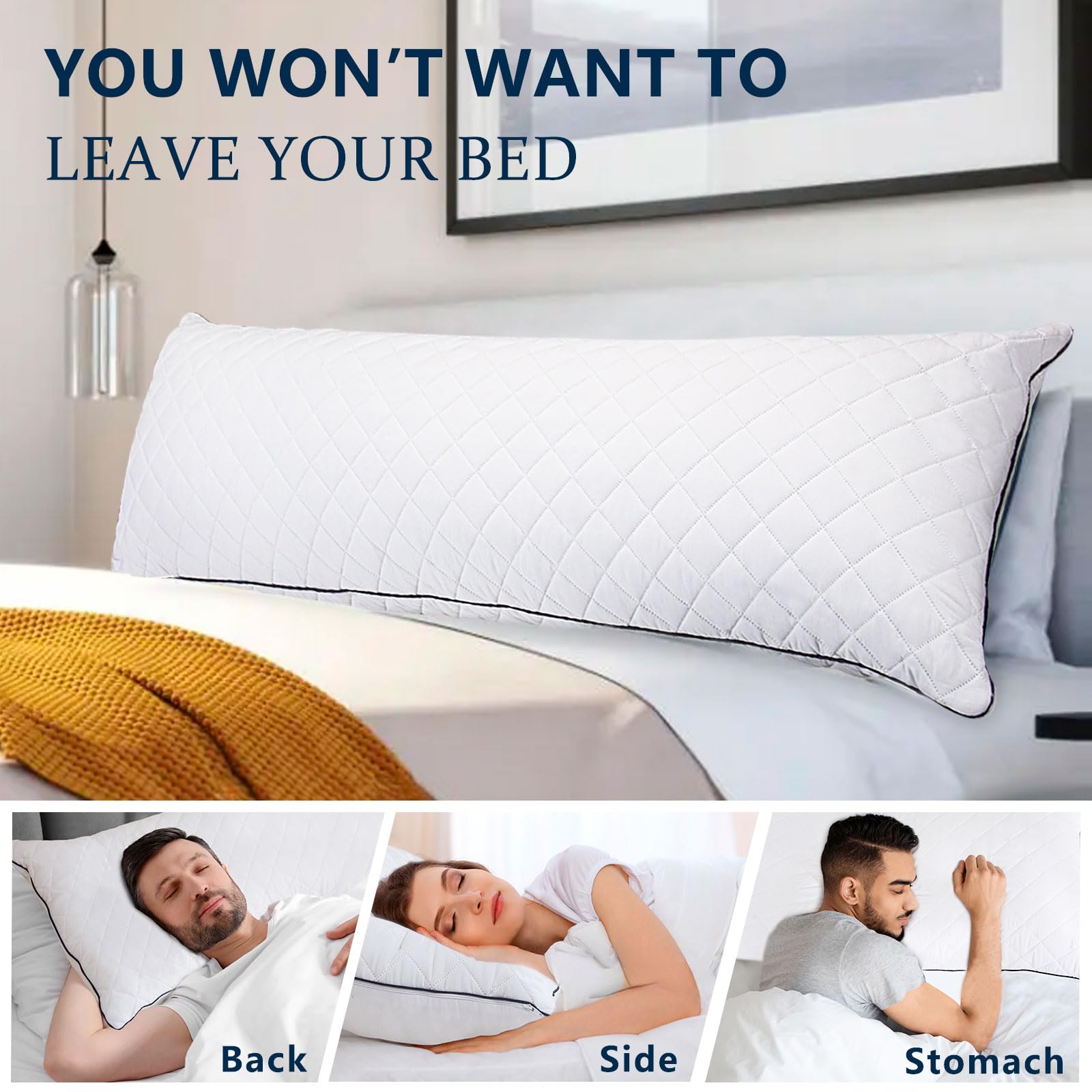 Uso de la almohada 1 MIDDLE ONE para dormir de lado y lectura