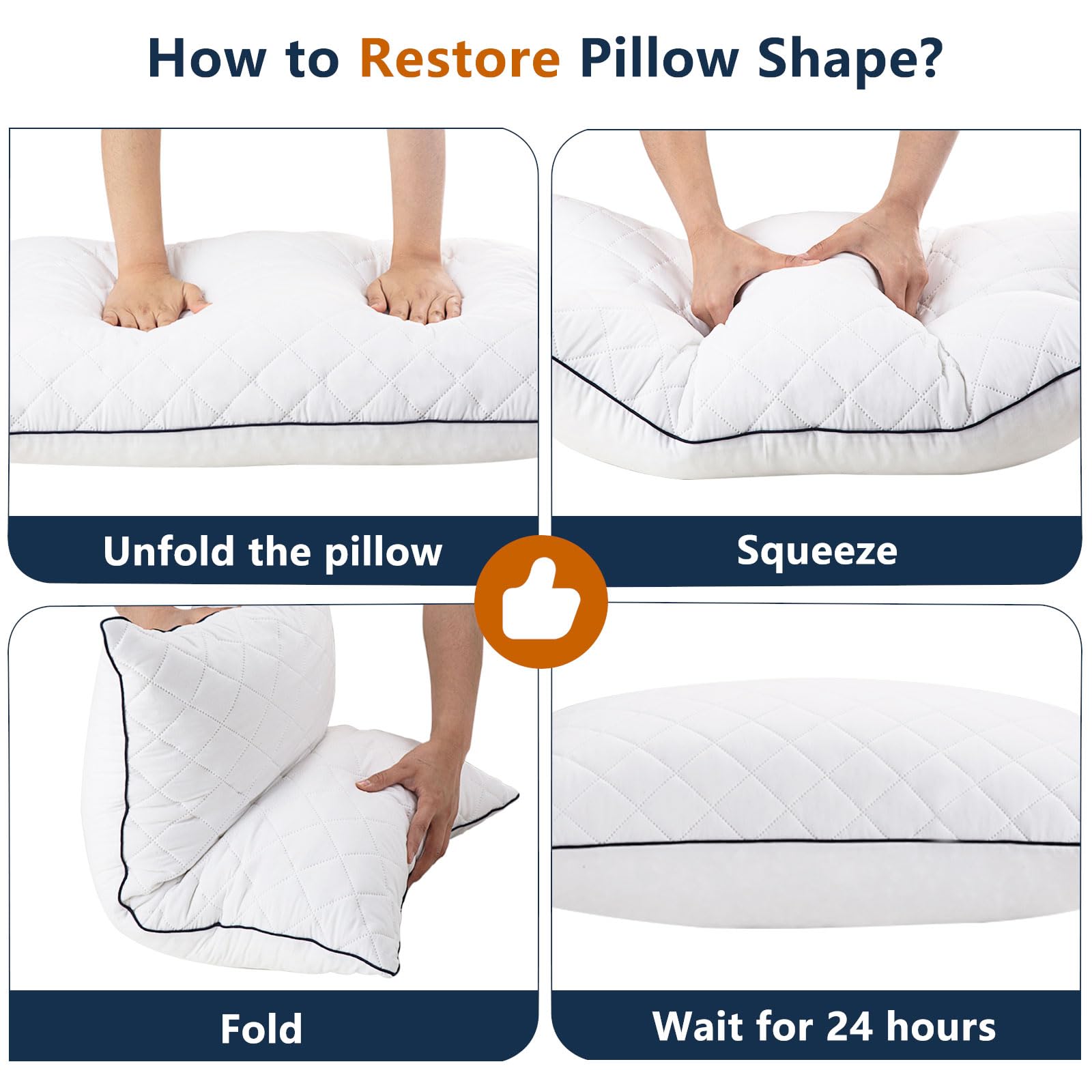 Presentación de la almohada 1 MIDDLE ONE lista para uso inmediato