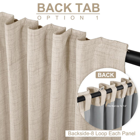 Detalle de anillas traseras en 100% Blackout Shield para fácil instalación.