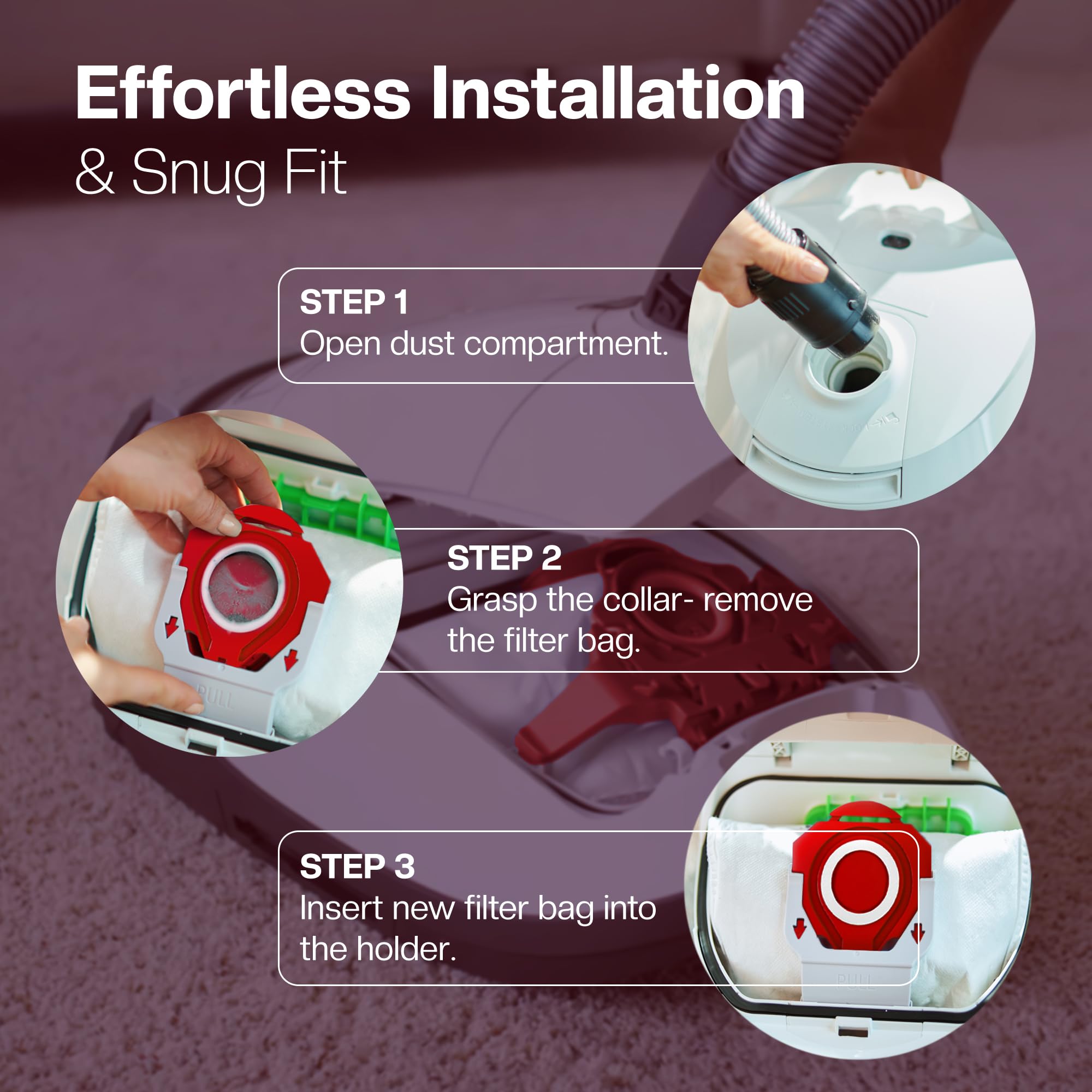 1E kit completo de repuesto para mantener aspiradora como nueva.