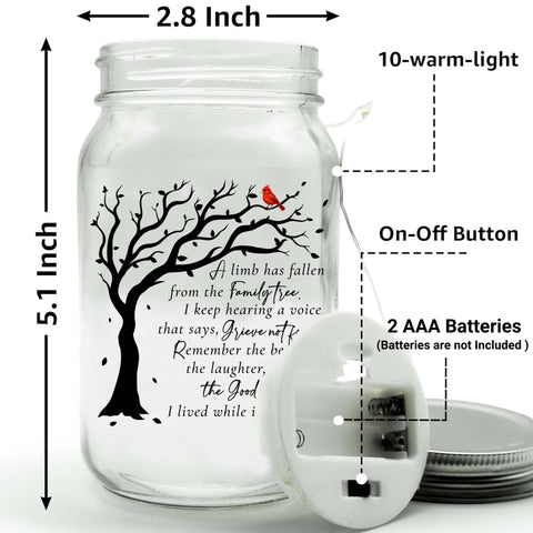 2IMT diez luces pequeñas en frasco de vidrio para recuerdos brillantes.