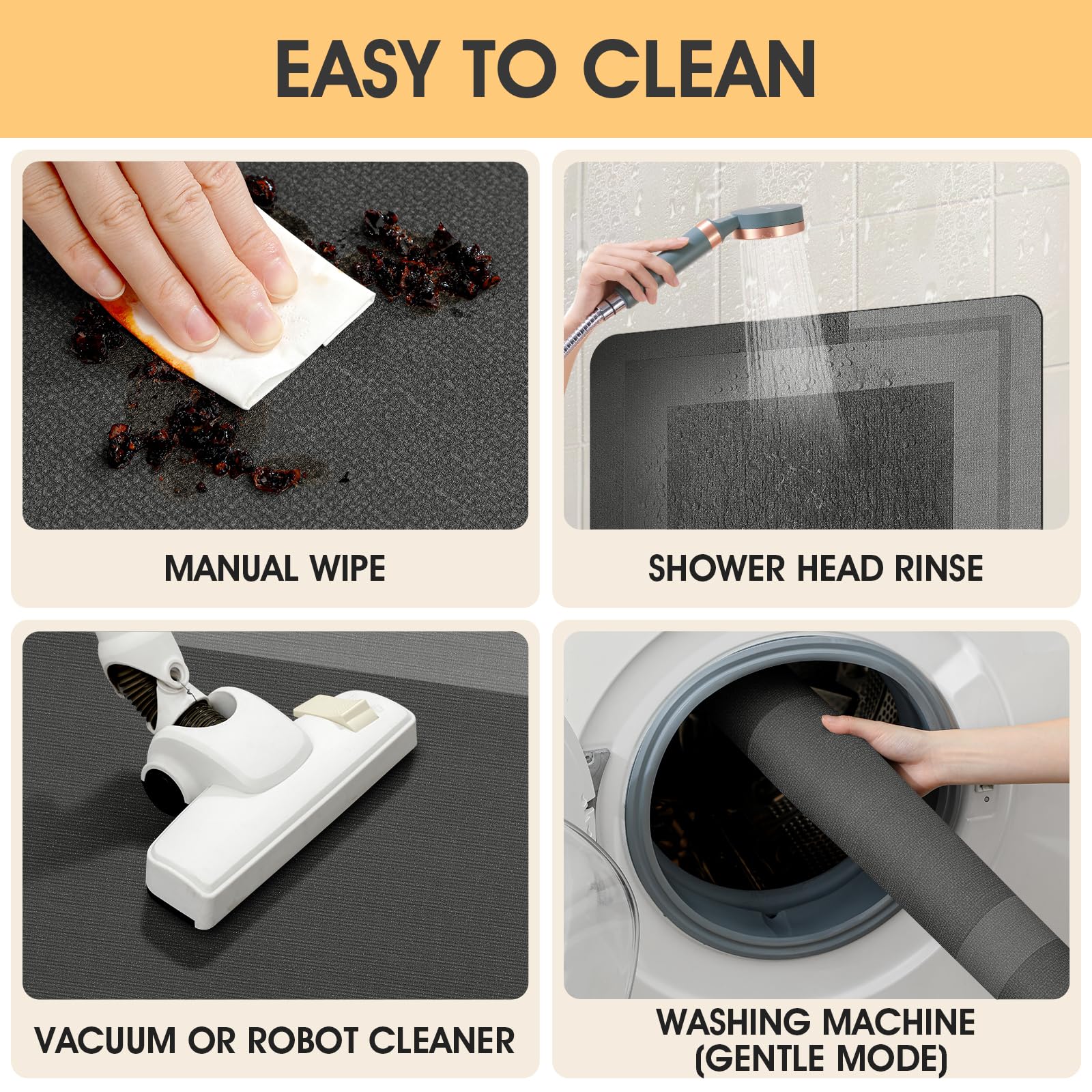 Uso versátil en cocina o lavadero, secado rápido ACCUMTEK.