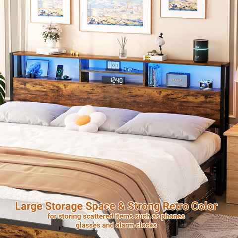 Aheaplus cabecero fácil de montar con soporte incluido