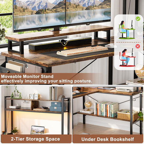 Aheaplus gancho para auriculares para desk organizado