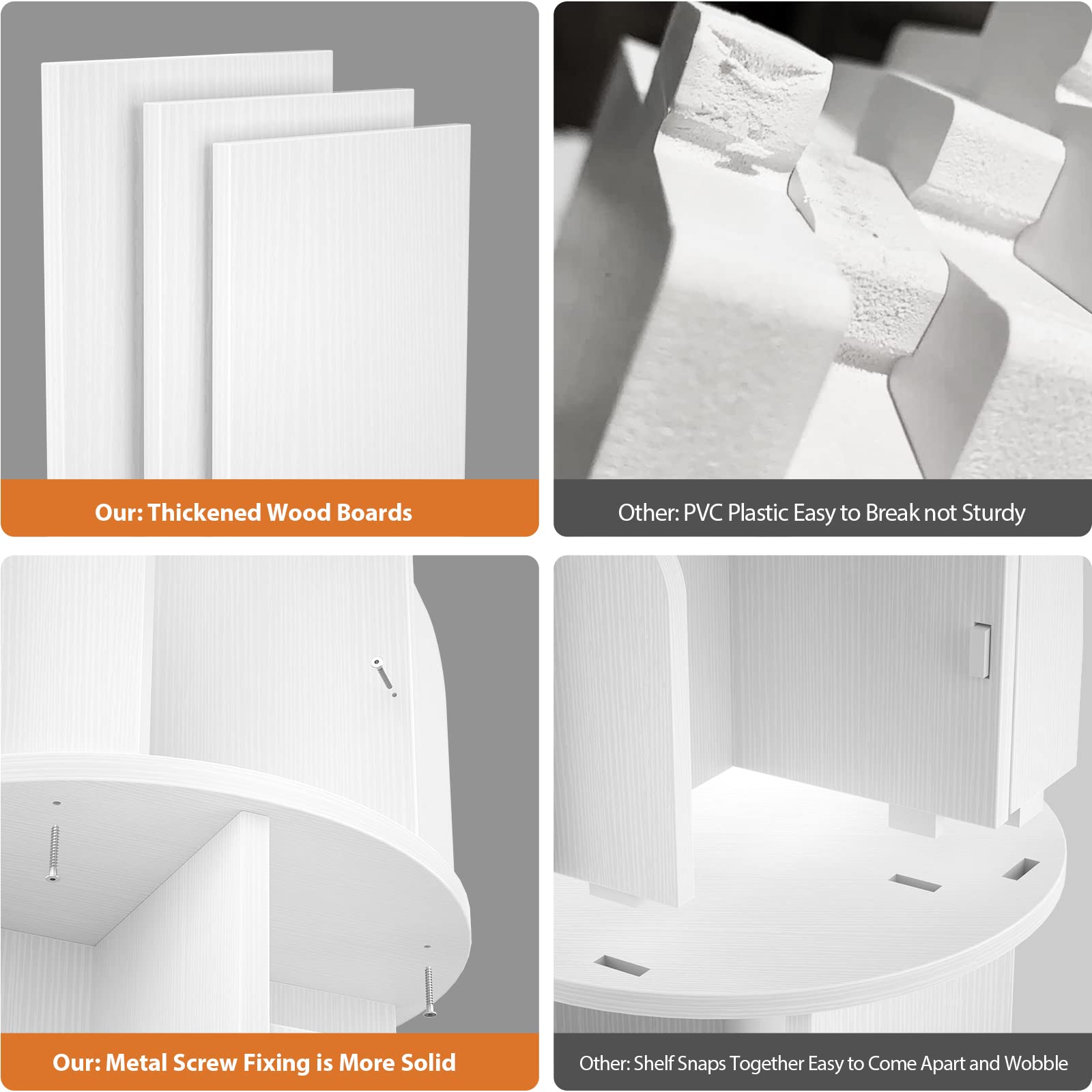 Aheaplus estantería de esquina, organización eficiente en espacios pequeños.