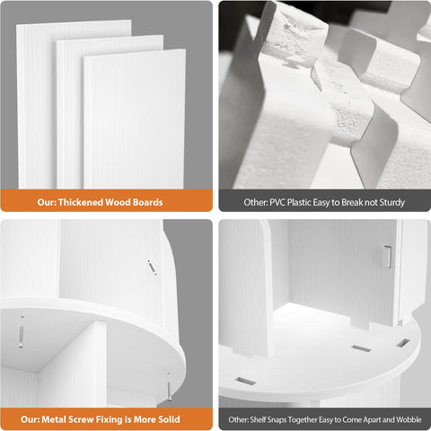 Aheaplus estantería de esquina, organización eficiente en espacios pequeños.