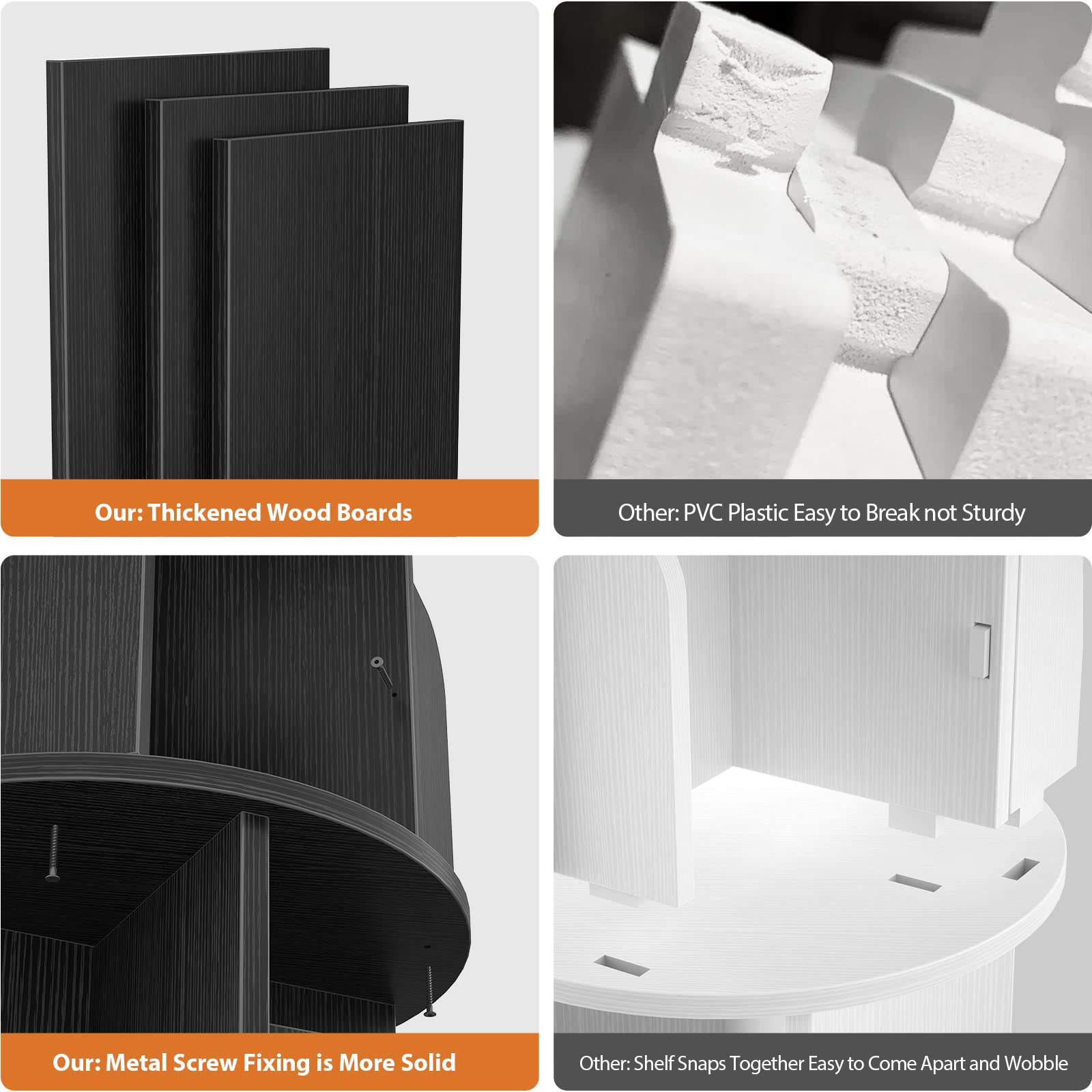 Aheaplus estantería para juguetes y álbumes, organización visual