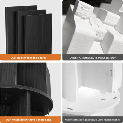 Aheaplus estantería para juguetes y álbumes, organización visual