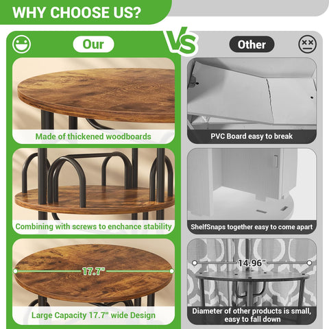 Aheaplus estantería rodante encajada en una esquina, ideal para espacios pequeños