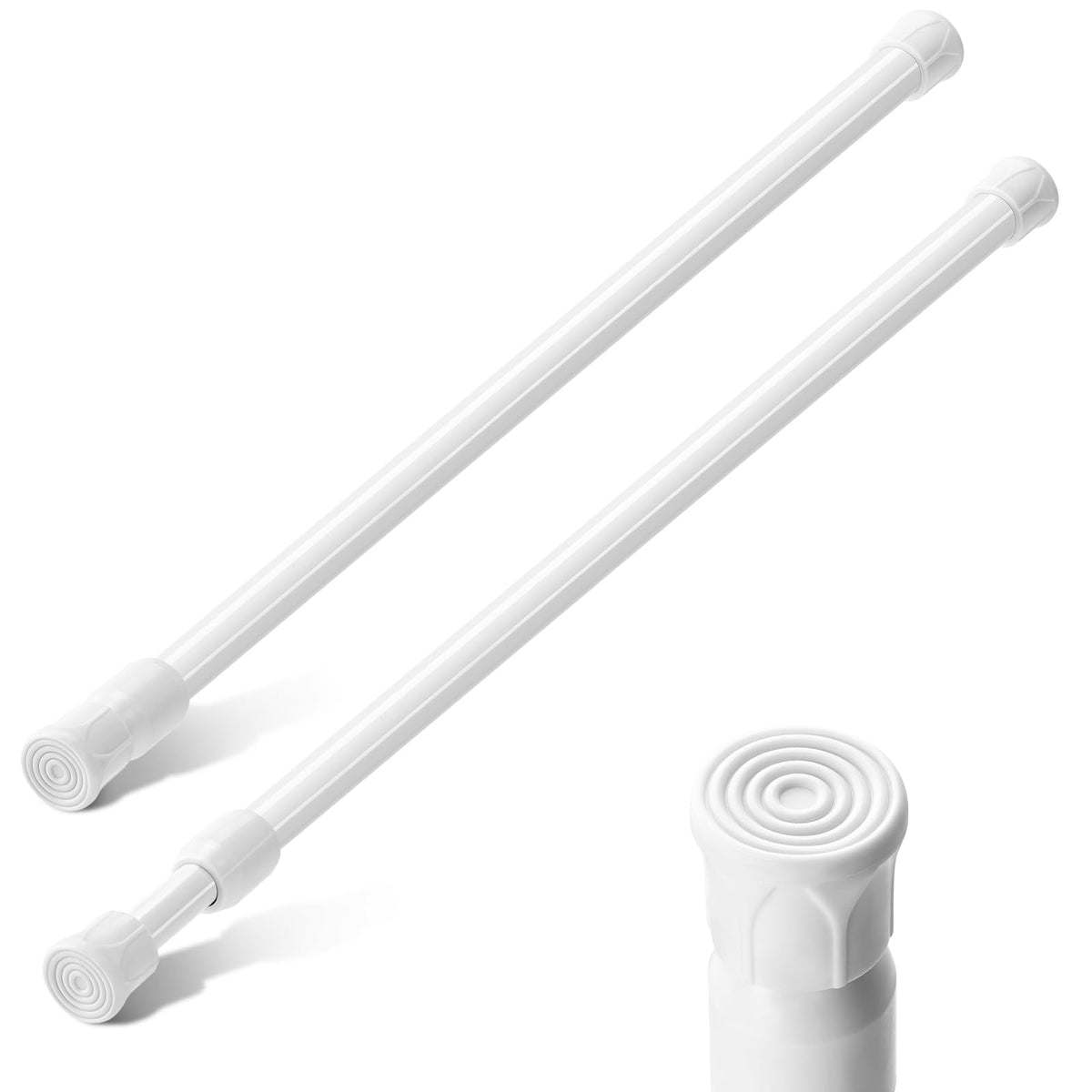 Barra Aisoso de tensión en primer plano, ideal para ahorrar espacio en dormitorio