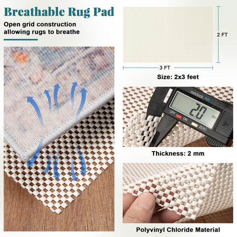 Aisoso base gruesa para alfombras y pisos duros ofrece mayor estabilidad.