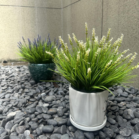 alyptus plantas artificiales para exterior blancas, decoración sin mantenimiento