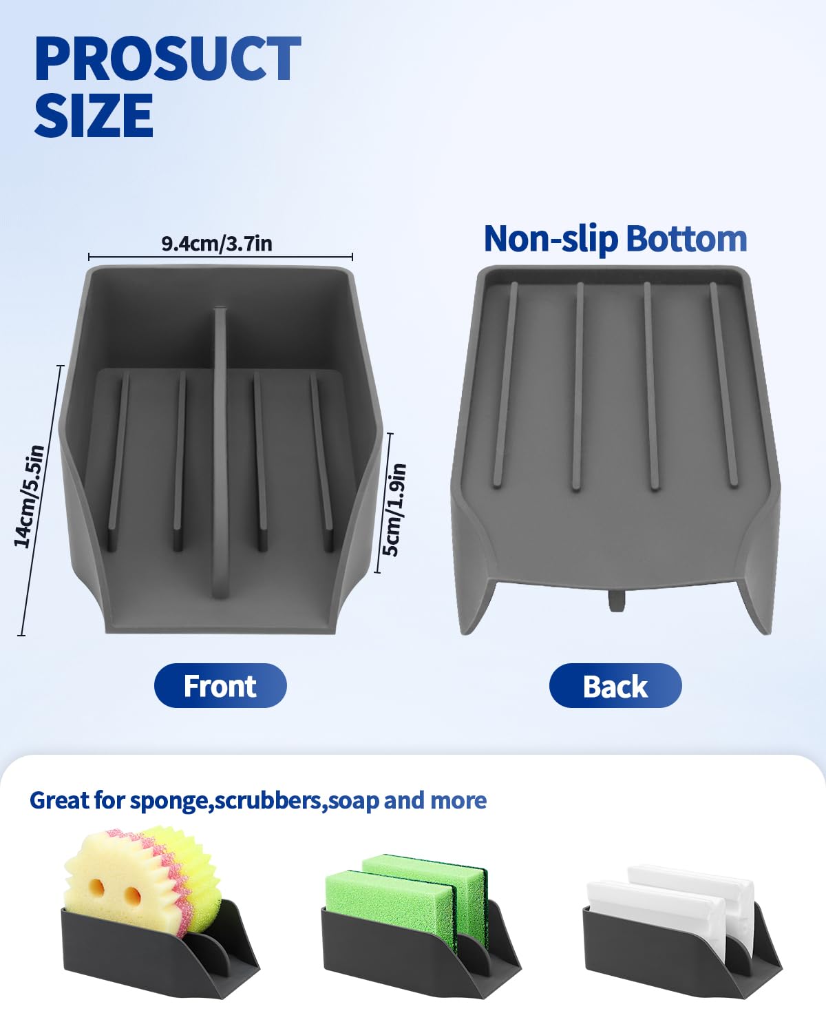 Amazyc-US ranura de drenaje mantiene el área de fregadero seca y sin charcos.