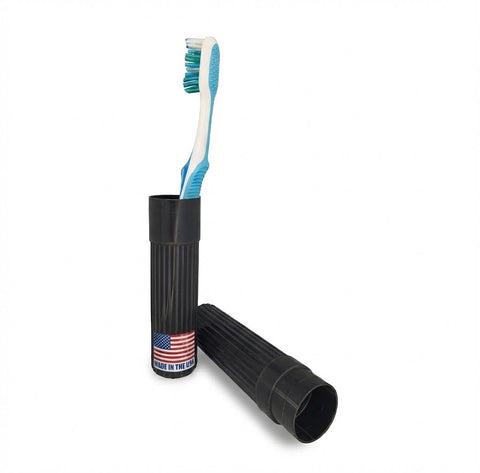 Portacepillos negro de American Comb, duradero para uso diario en el baño