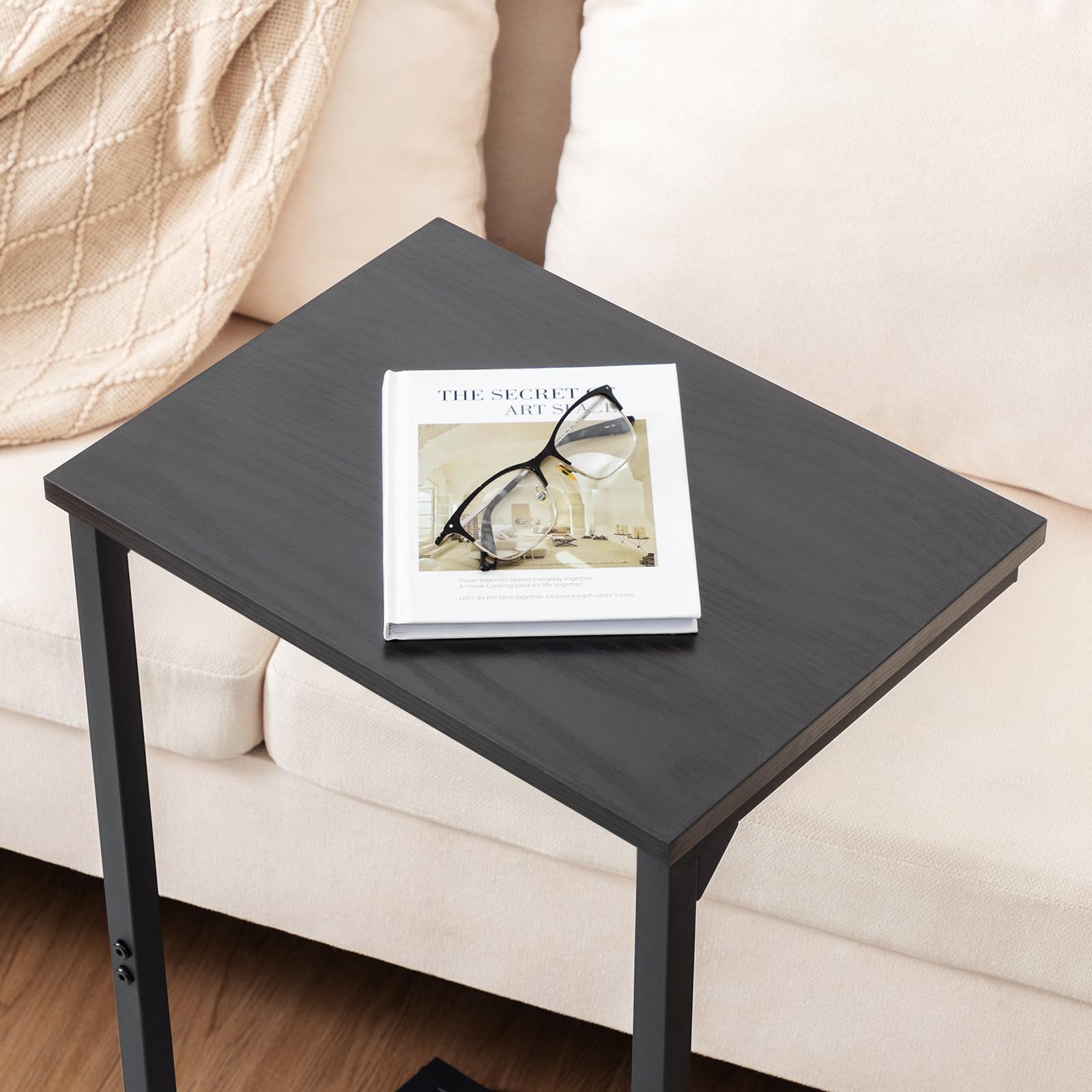 AMHANCIBLE diseño C elegante, ideal para laptop y snacks.