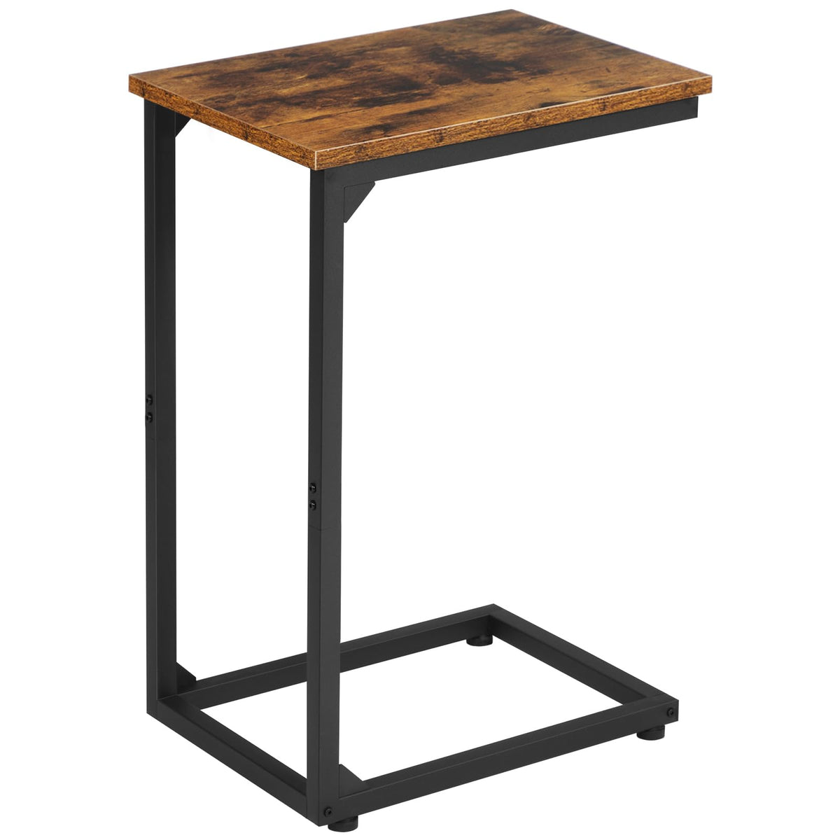 AMHANCIBLE mesa C deslizante bajo el sofá, ideal para snacks y control remoto.