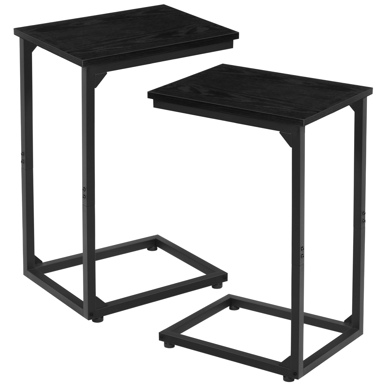 AMHANCIBLE mesa lateral en C para sofá, ideal para bebidas cercanas