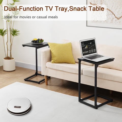 AMHANCIBLE mesa lateral C para snacks y control remoto