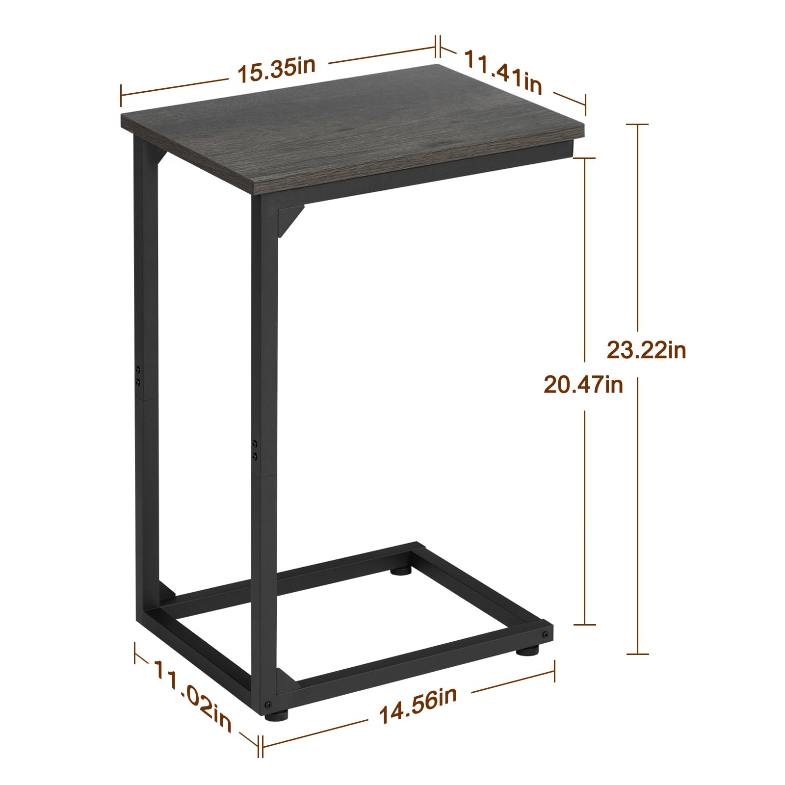 AMHANCIBLE mesa lateral para portátil, estación de trabajo rápida al salir del sofá.