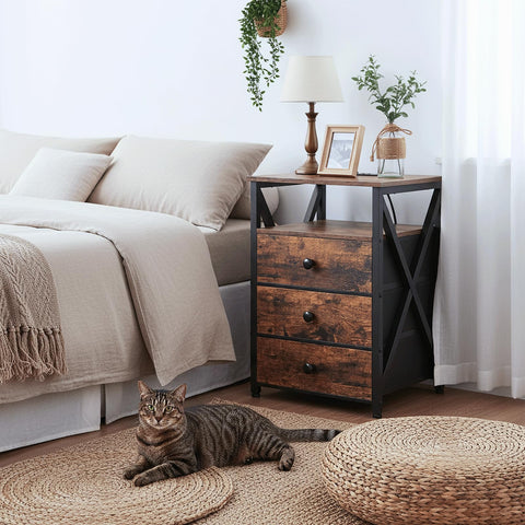 AMHANCIBLE mesa noche LED ajustable para crear ambiente cálido.