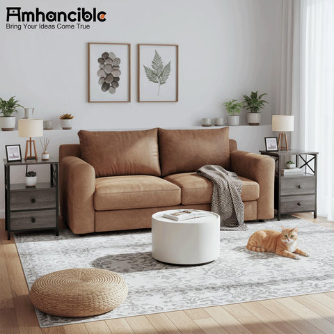 AMHANCIBLE mesita con paneles de madera FSC para un toque sostenible