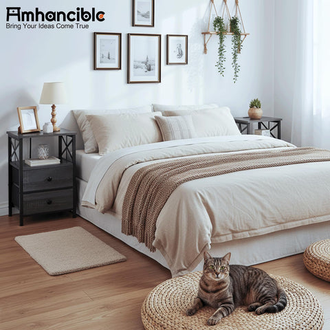 AMHANCIBLE mesita con base de metal estable y resistente