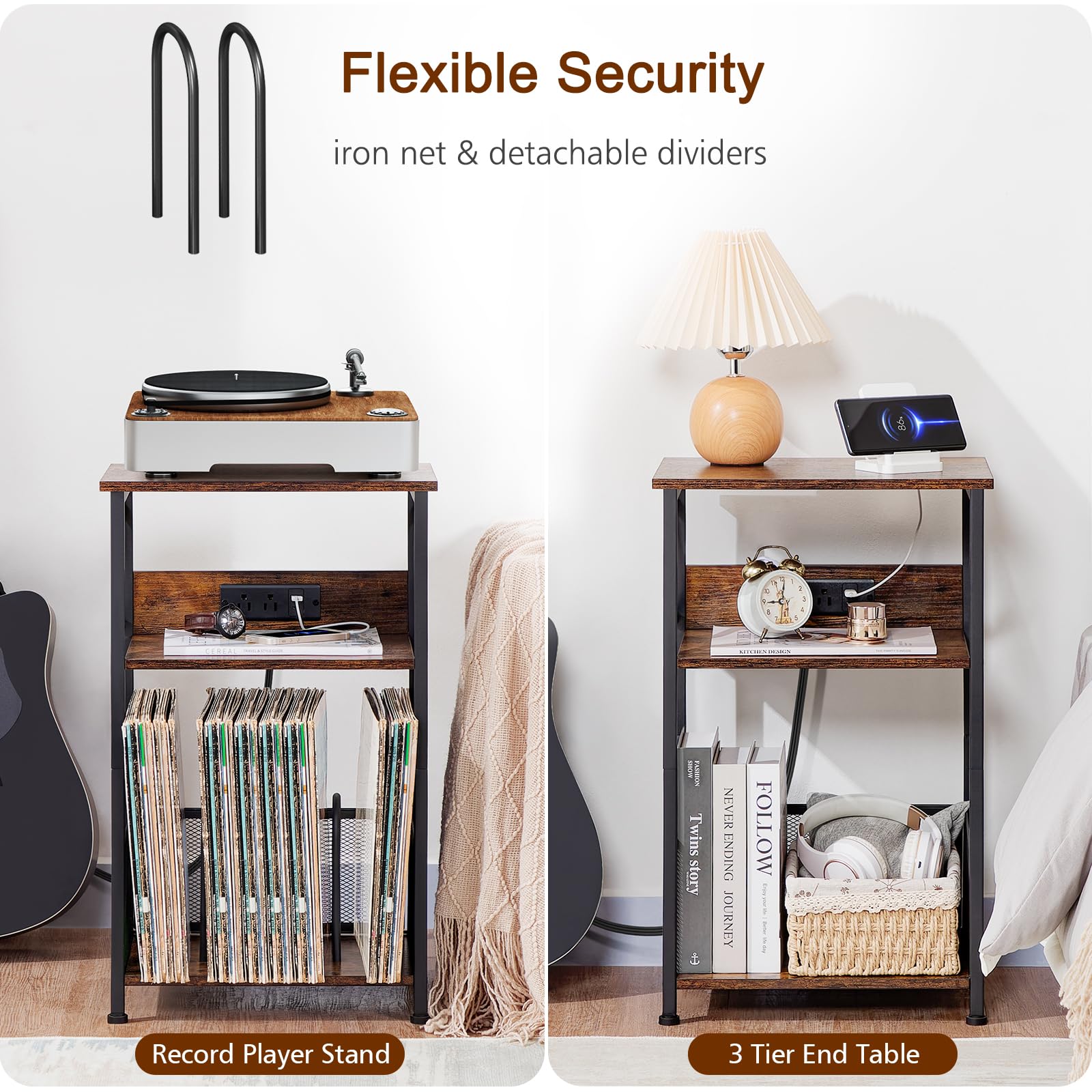 AMHANCIBLE superficie superior para reproductor y revistas, orden sencillo