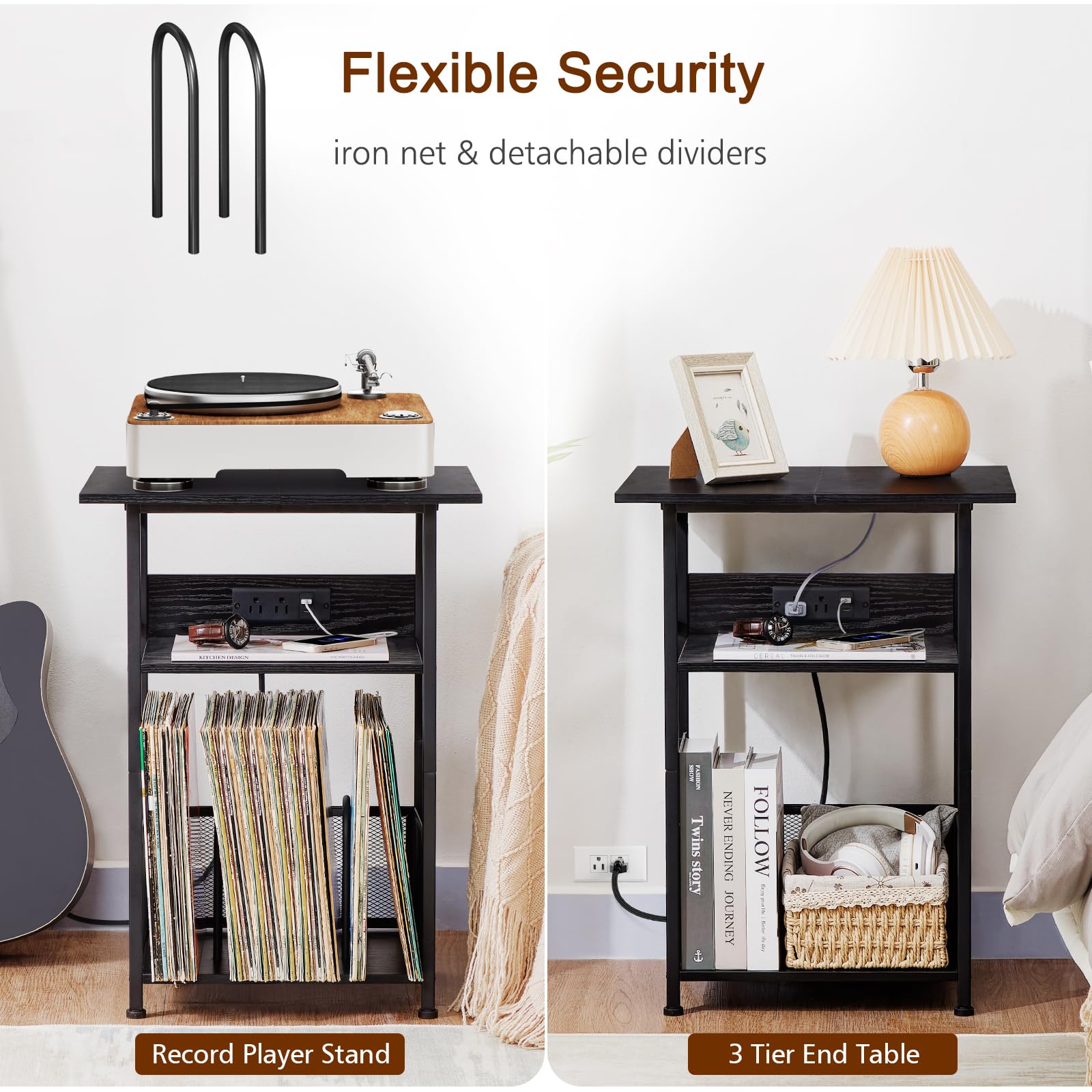 AMHANCIBLE uso-moderno-salon-mueble-para-vinilos: diseño contemporáneo para la sala