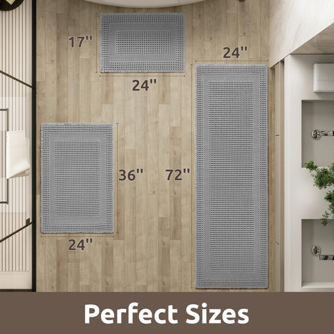 AMOAMI alfombra baño base antideslizante para mayor seguridad en el baño