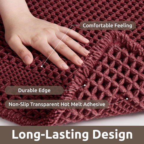 AMOAMI alfombra boho con borlas para un toque elegante y suave bajo los pies.