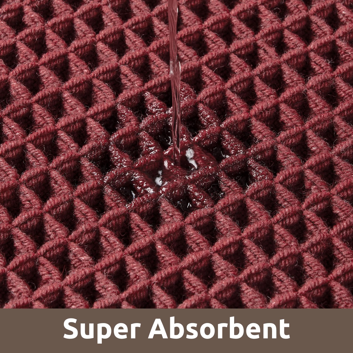 AMOAMI textura waffle que ofrece confort al pie al caminar descalzo.