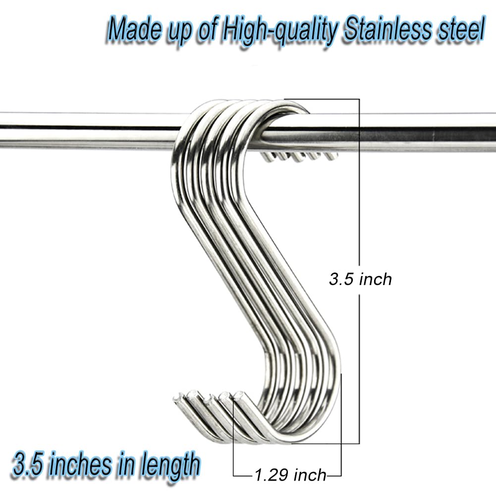 AMZFULY gancho en S para ropa y armarios, fácil de usar, ahorra espacio