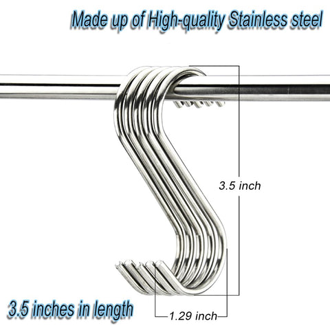 AMZFULY gancho en S para ropa y armarios, fácil de usar, ahorra espacio