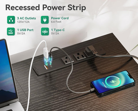 AODK escritorio reversible para izquierda o derecha, adaptándose al espacio.