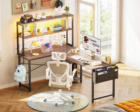 AODK Escritorio L ensamblaje fácil con instrucciones claras