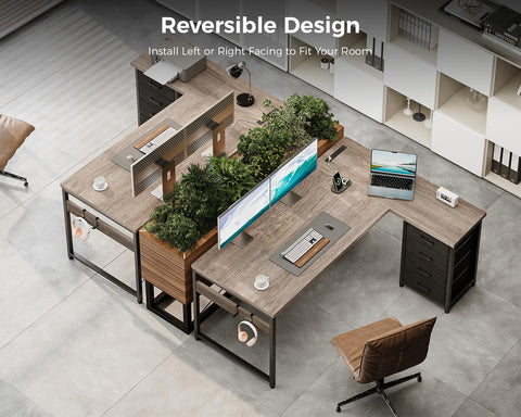 AODK escritorio L ideal para estudio en casa y oficina.