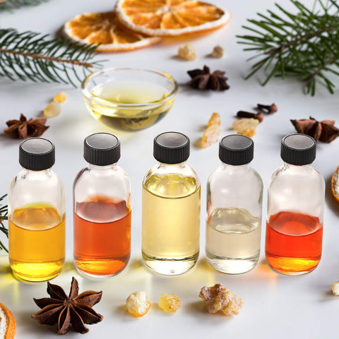 Uso decorativo AOZITA: frascos transparentes para líquidos o polvos.