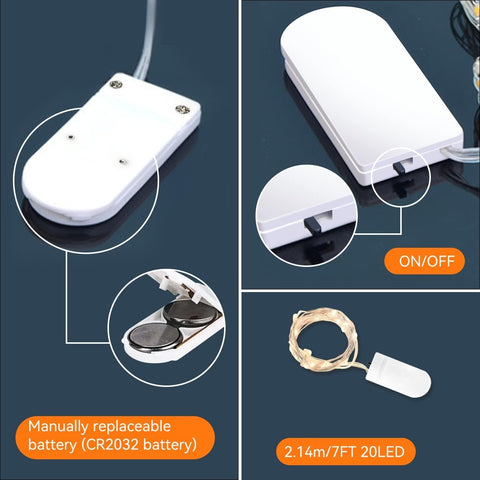 AOZOPE baterias CR2032 preinstaladas, larga duración y fácil reemplazo