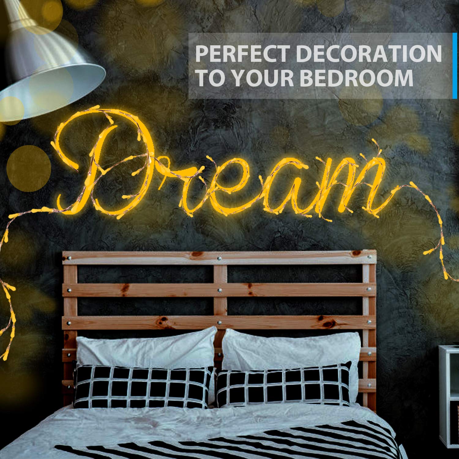 Decoración Ariceleo para ventana y pared, crea ambiente suave.