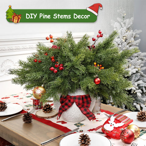 Artgar centro de mesa con ramas pino navideñas