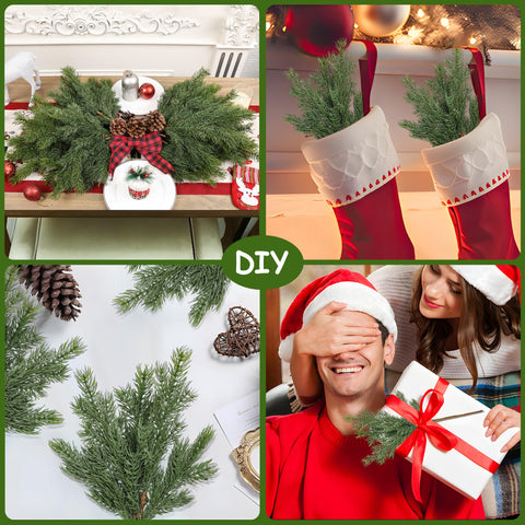 Artgar conjunto de 12 tallos pino artificial para decoración versátil