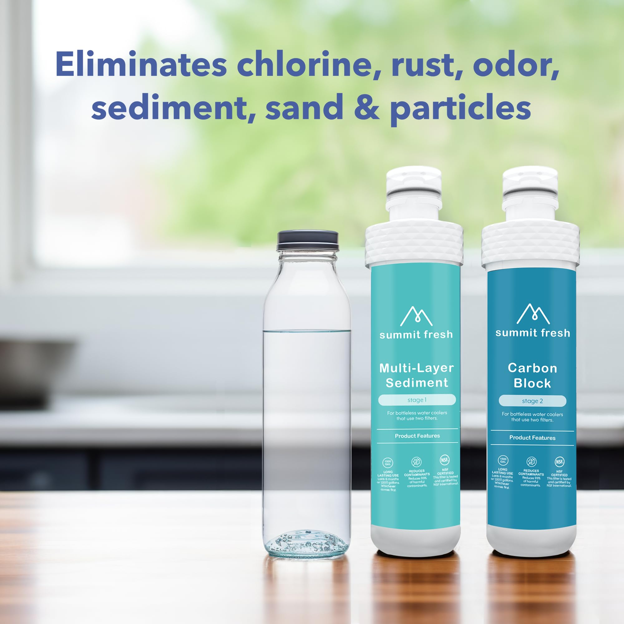 Avalon: certificado NSF para agua de sabor consistente y seguro.