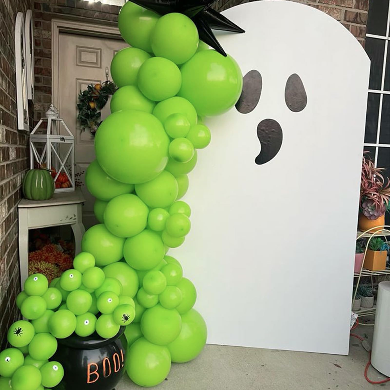 awenztech arco de globos en progreso, ejemplo de montaje sencillo