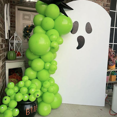 awenztech arco de globos en progreso, ejemplo de montaje sencillo